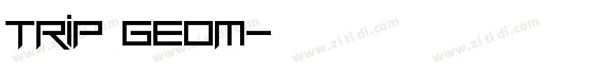 trip geom字体转换